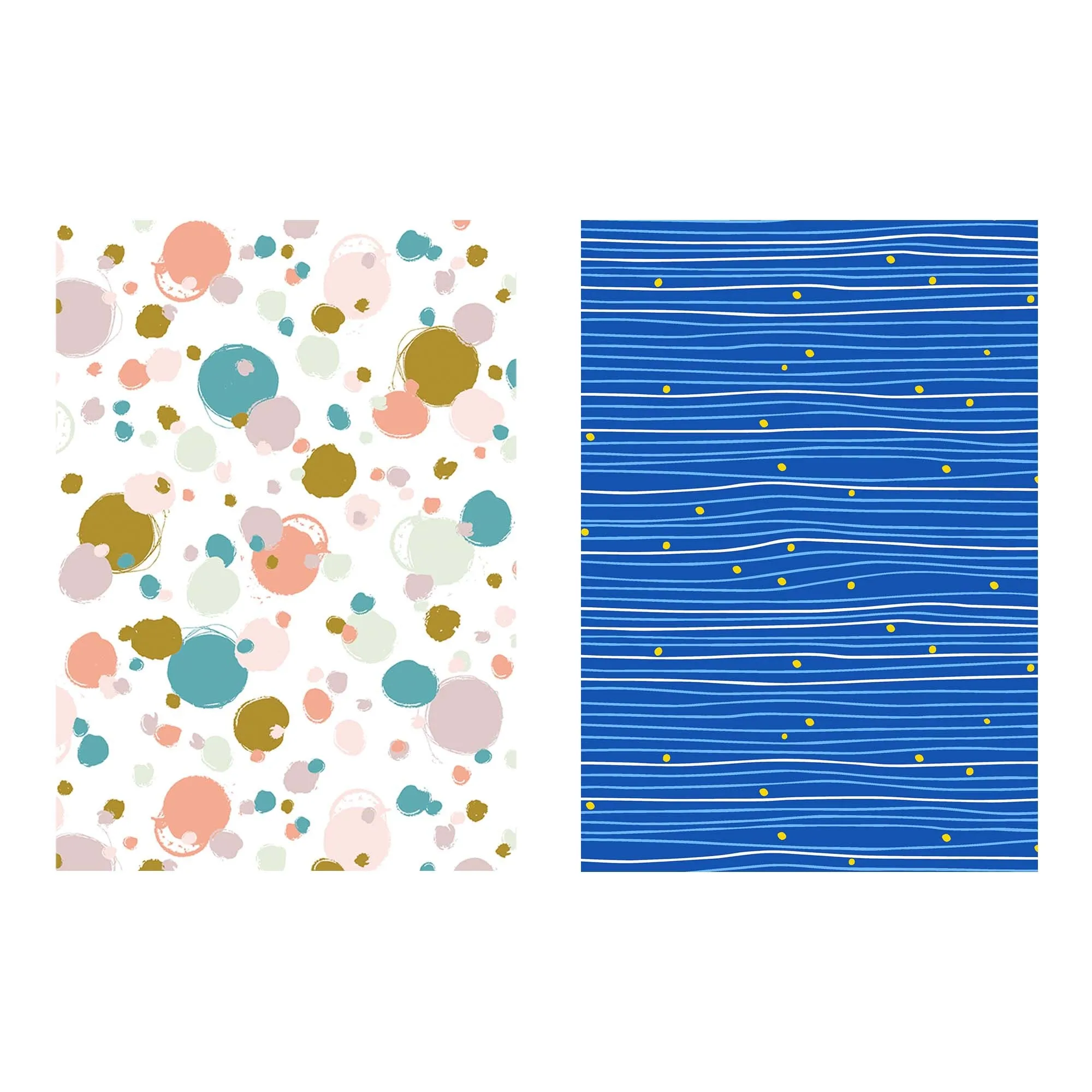 12.3 Sqft All Occasion Gift Wrap, 30"X59", 1.25" Dia, 6 Designs