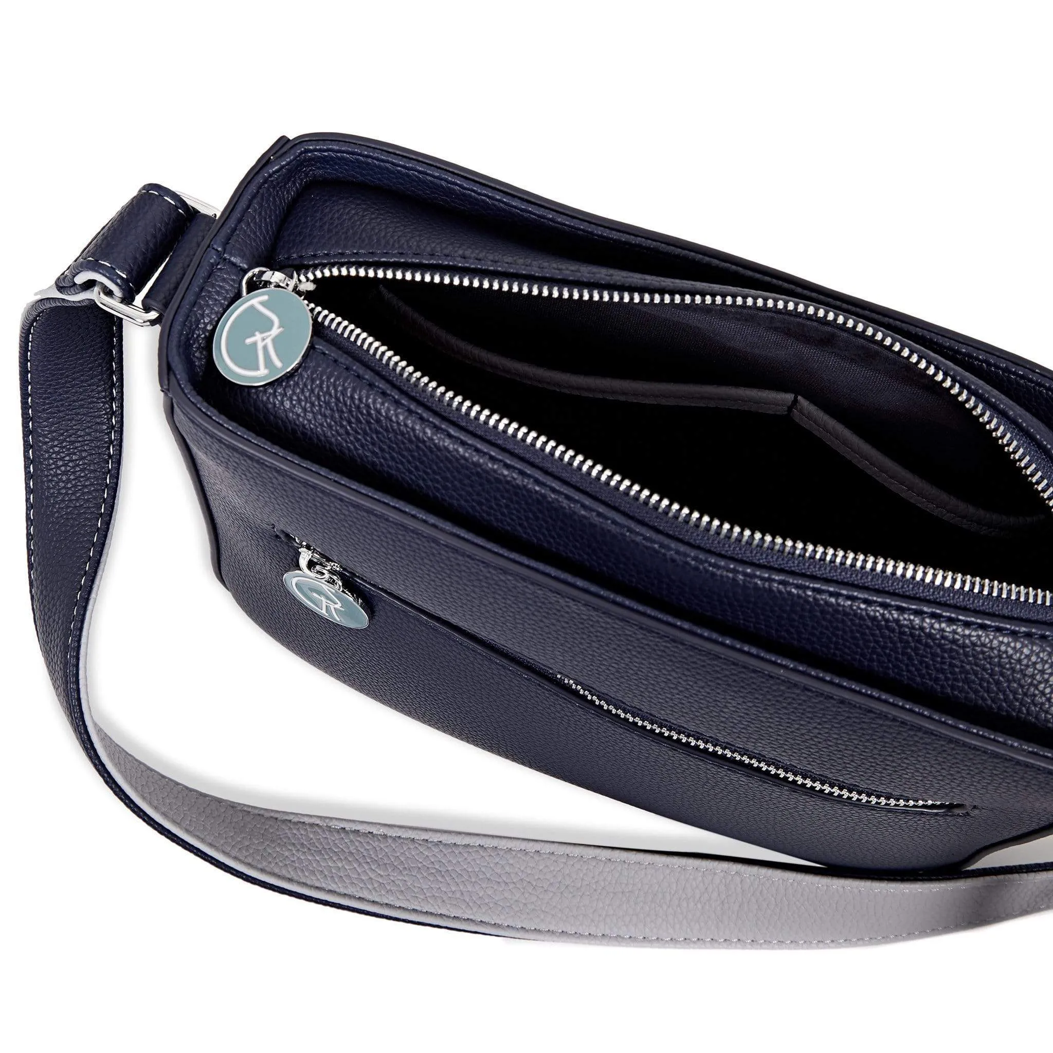 3 Vegan Leather Bags in 1 | Blue & Grey