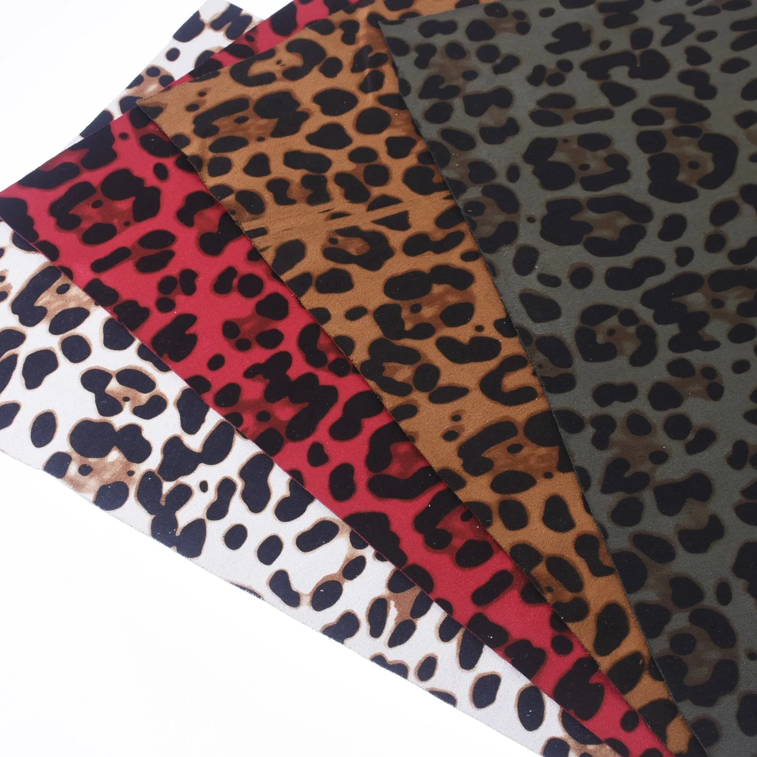 8*12" Suede leopard print sheets leather print sheets animal print fabric DIY Hair Bow Making Supplies 1pcs 102640