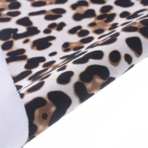 8*12" Suede leopard print sheets leather print sheets animal print fabric DIY Hair Bow Making Supplies 1pcs 102640