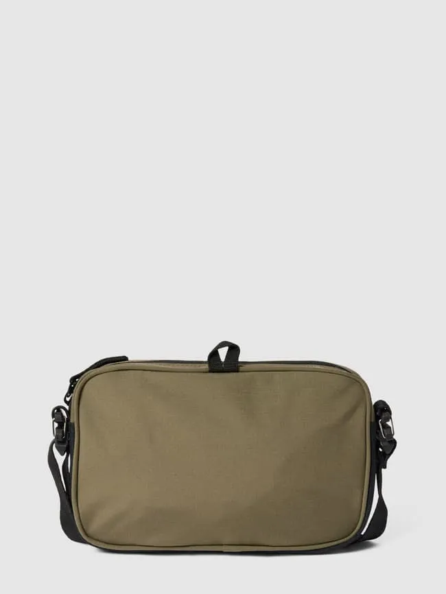 ADIDAS SPORTSWEAR Label Print Crossbody Bag, Olive Green