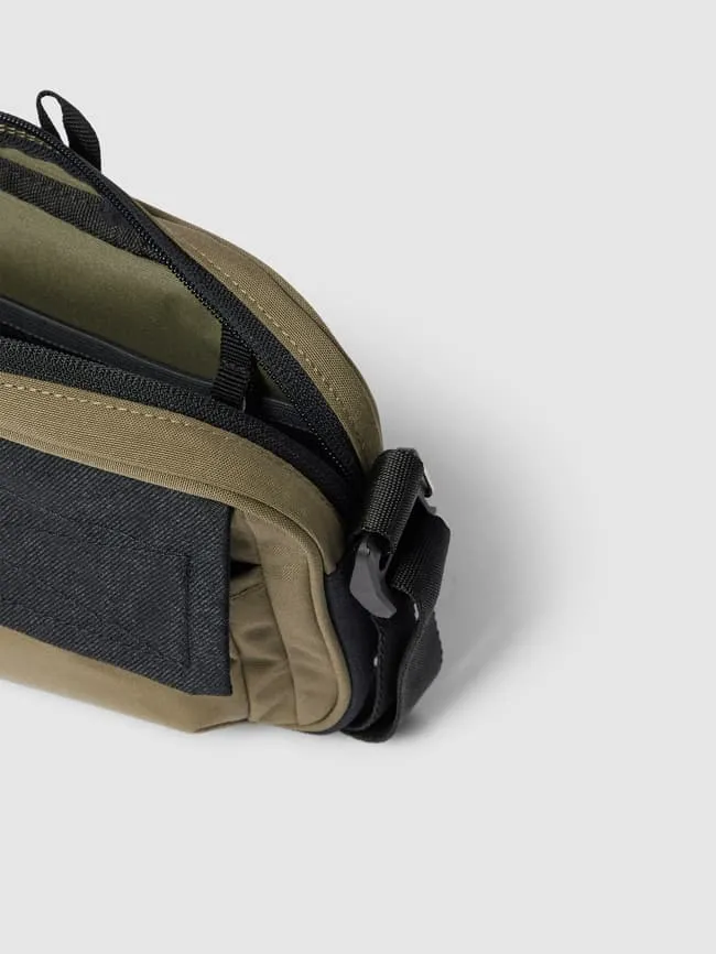 ADIDAS SPORTSWEAR Label Print Crossbody Bag, Olive Green