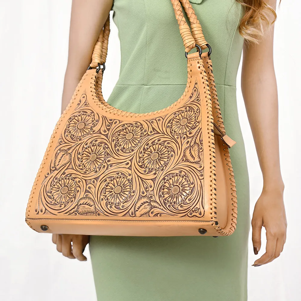 American Darling ADBGZ658 Hobo Hand Tooled Genuine Leather Women Bag Western Handbag Purse