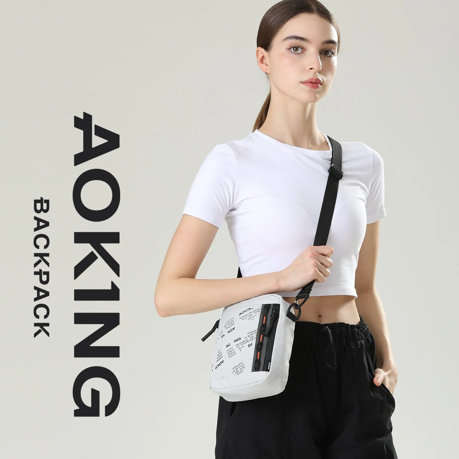 Aoking Fashion Waterproof Crossbody Shoulder Bag Sling Bag XK3049-11