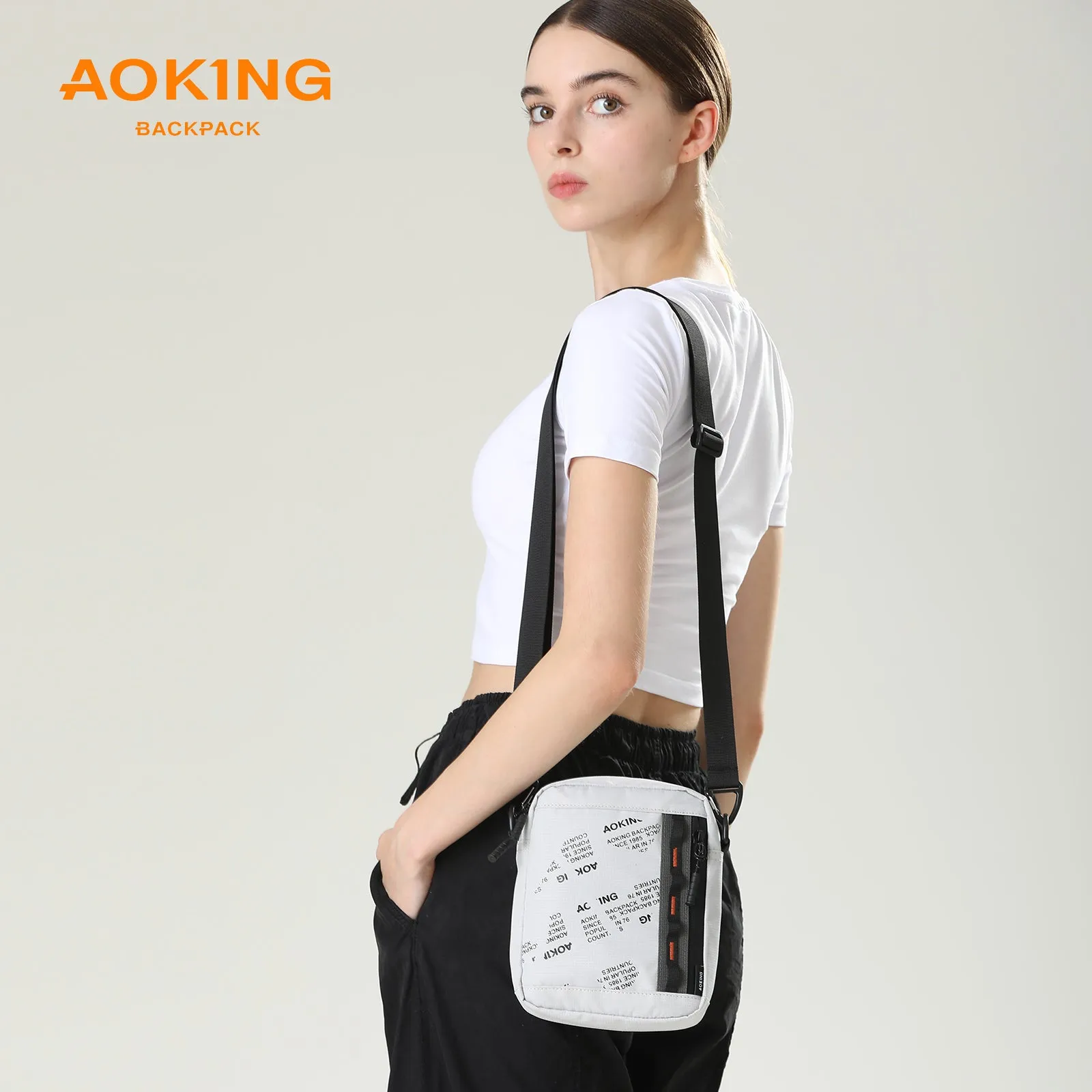 Aoking Fashion Waterproof Crossbody Shoulder Bag Sling Bag XK3049-11