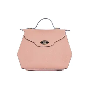 Aurene Handbag in Blush Pebble Grain Leather