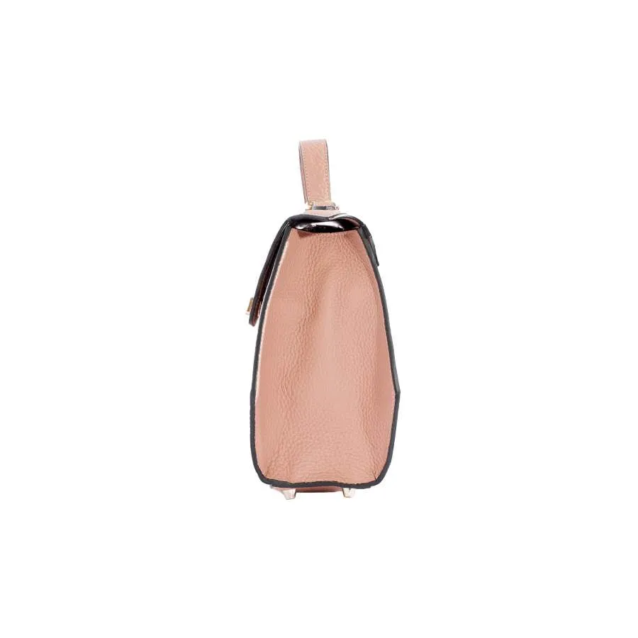 Aurene Handbag in Blush Pebble Grain Leather