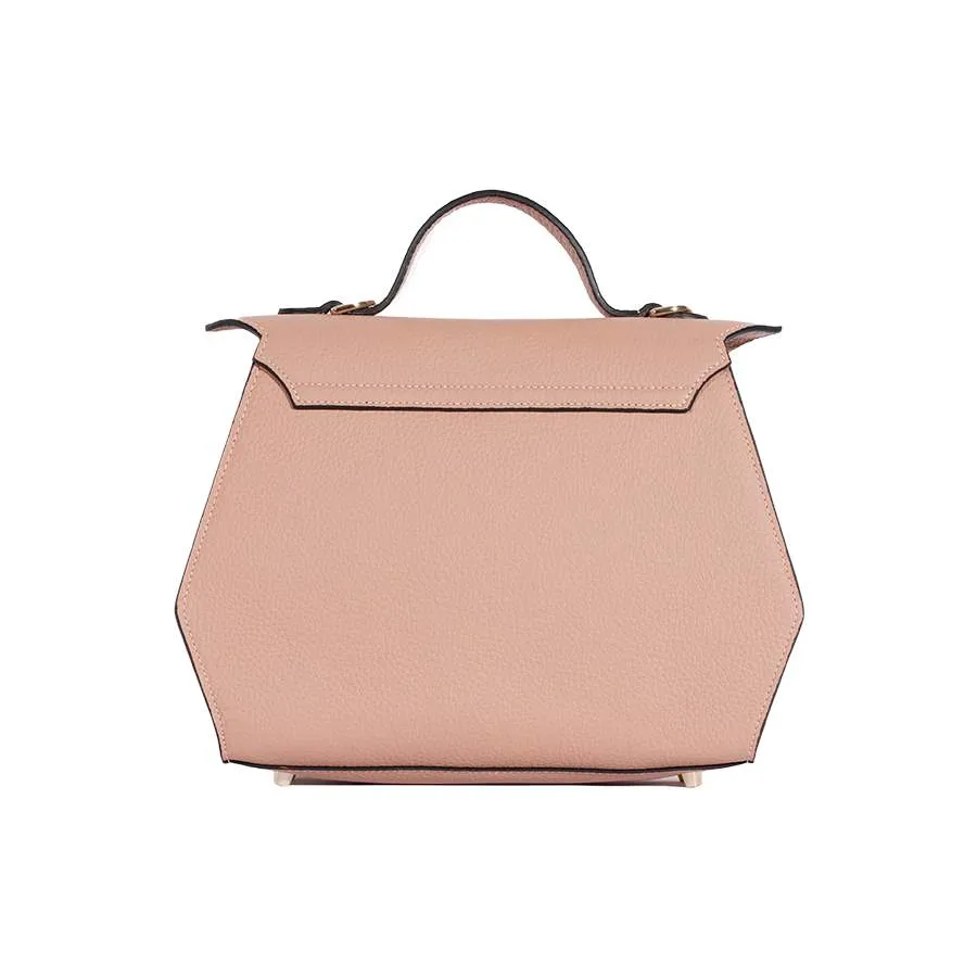 Aurene Handbag in Blush Pebble Grain Leather