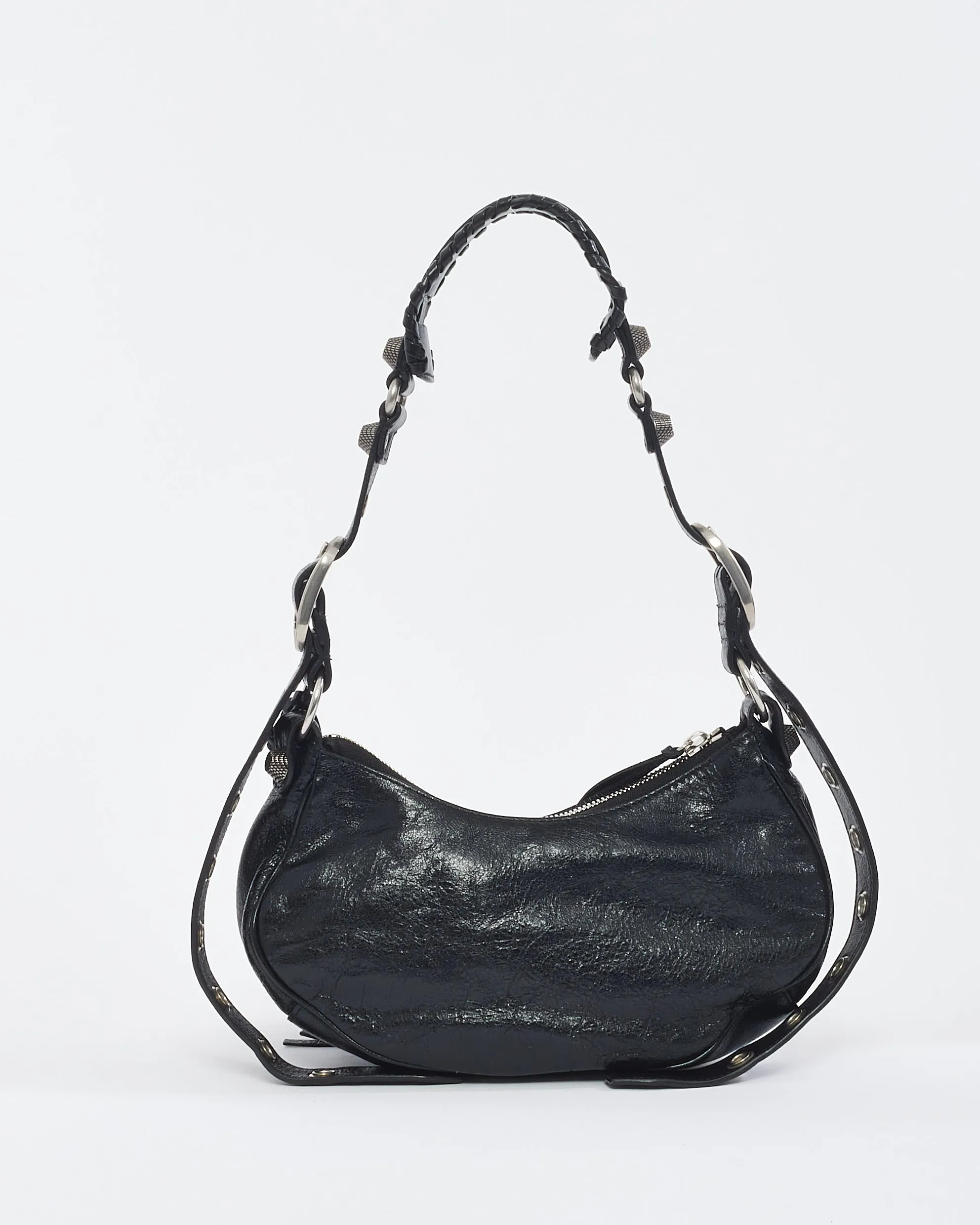 Balenciaga Black Leather XS Le Cagole Shoulder Bag