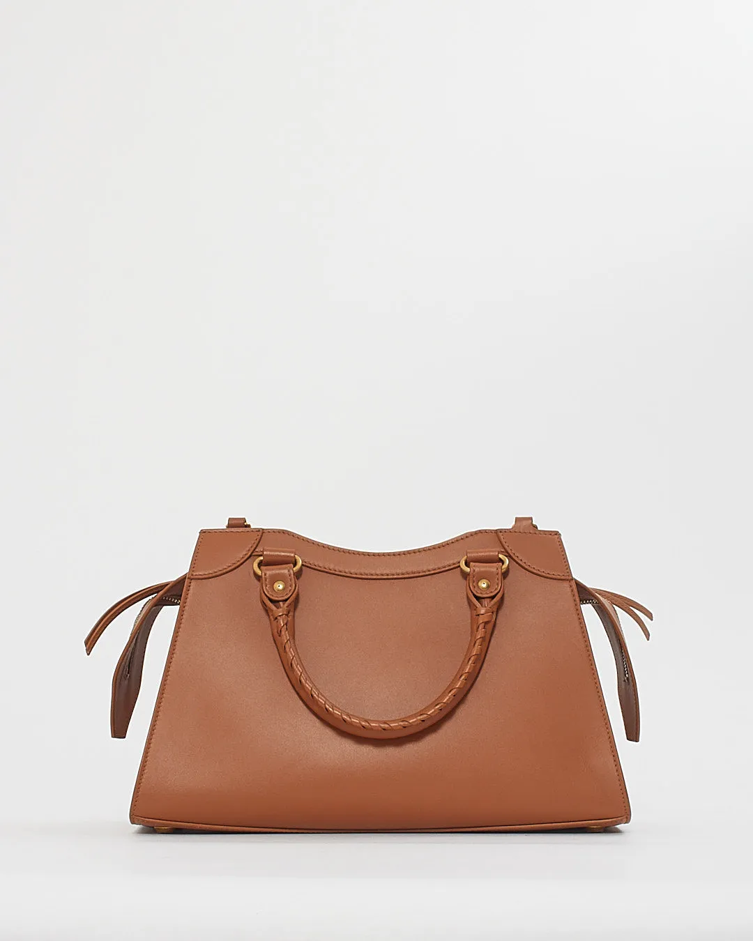 Balenciaga Camel Tan Leather Neo Classic Handbag