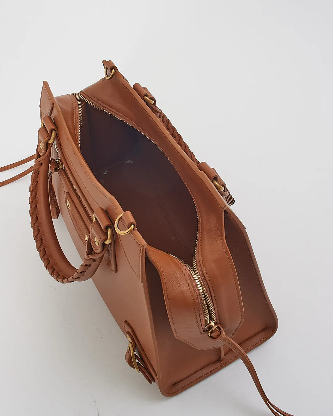 Balenciaga Camel Tan Leather Neo Classic Handbag