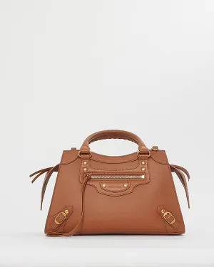Balenciaga Camel Tan Leather Neo Classic Handbag