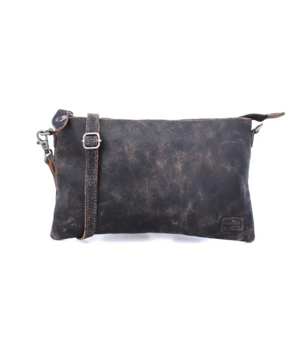 Bedstu Arena Crossbody/Clutch in Black Lux