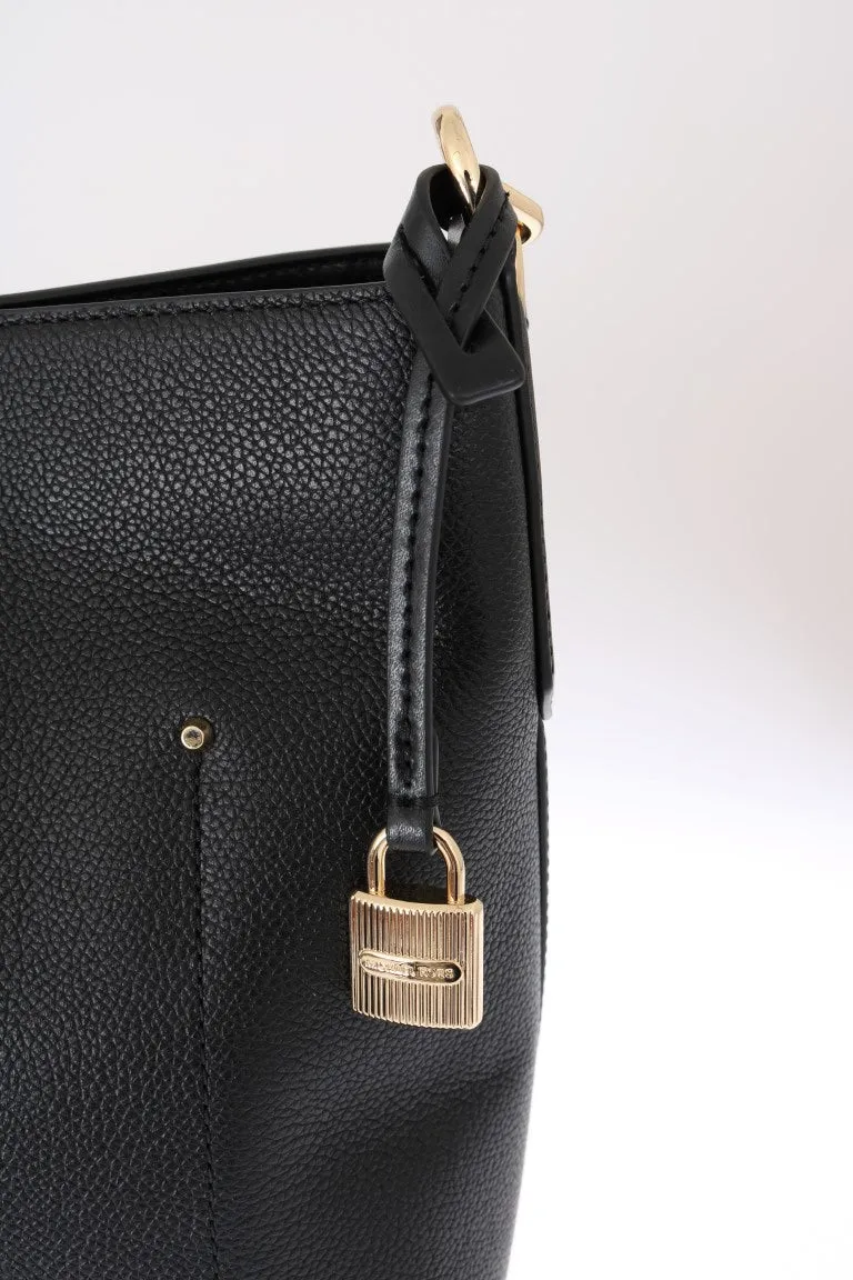 Black HAYES Leather Bucket Shoulder Bag