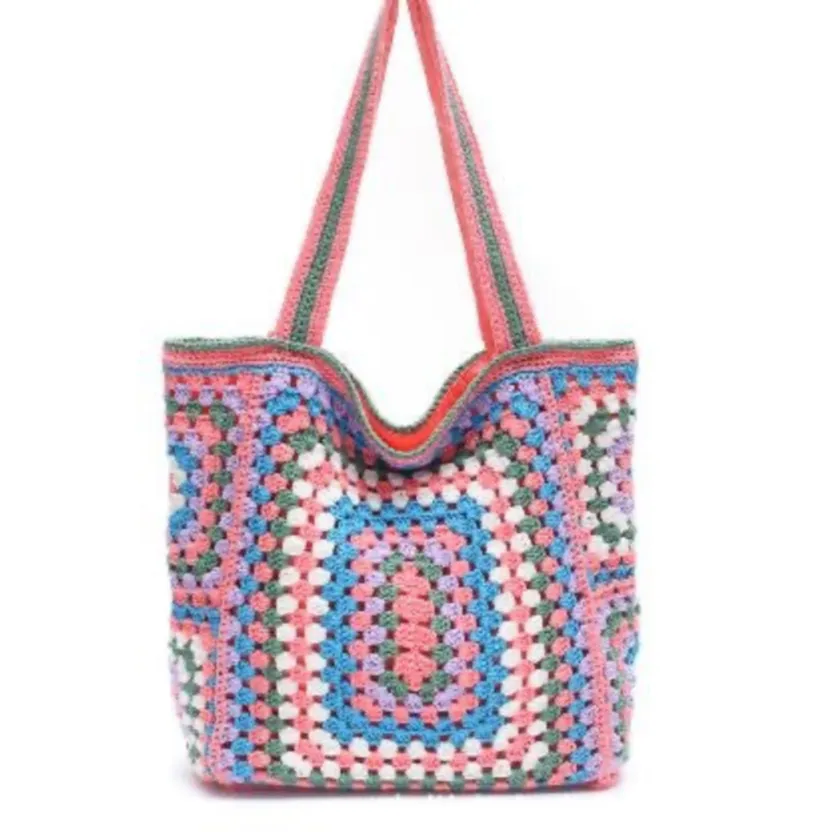 Bohemian Crochet Knit Totes  - 16 Colors