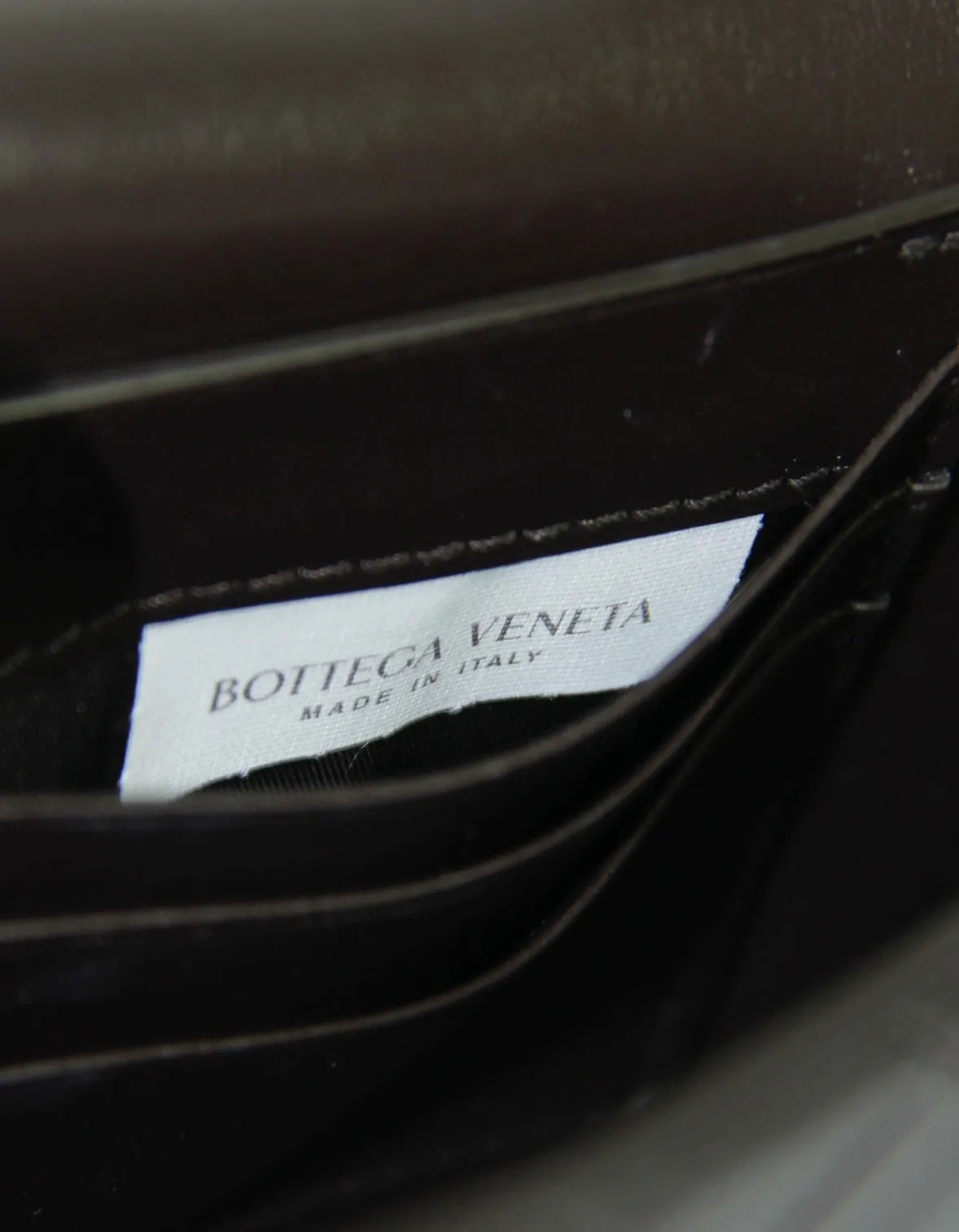 Bottega Veneta Brown Intrecciato Long Andiamo Clutch