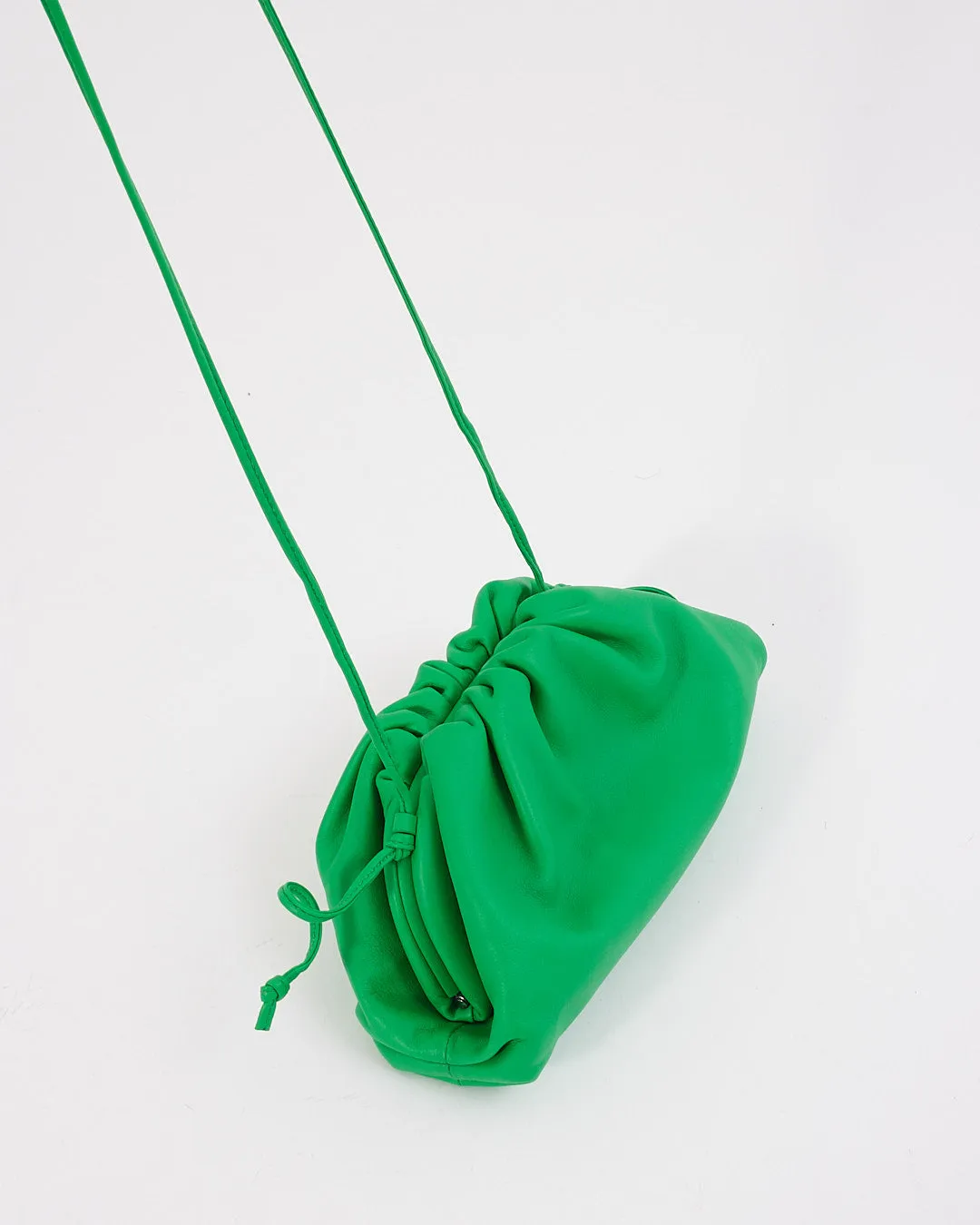 Bottega Veneta Parakeet Green Leather The Mini Pouch Bag
