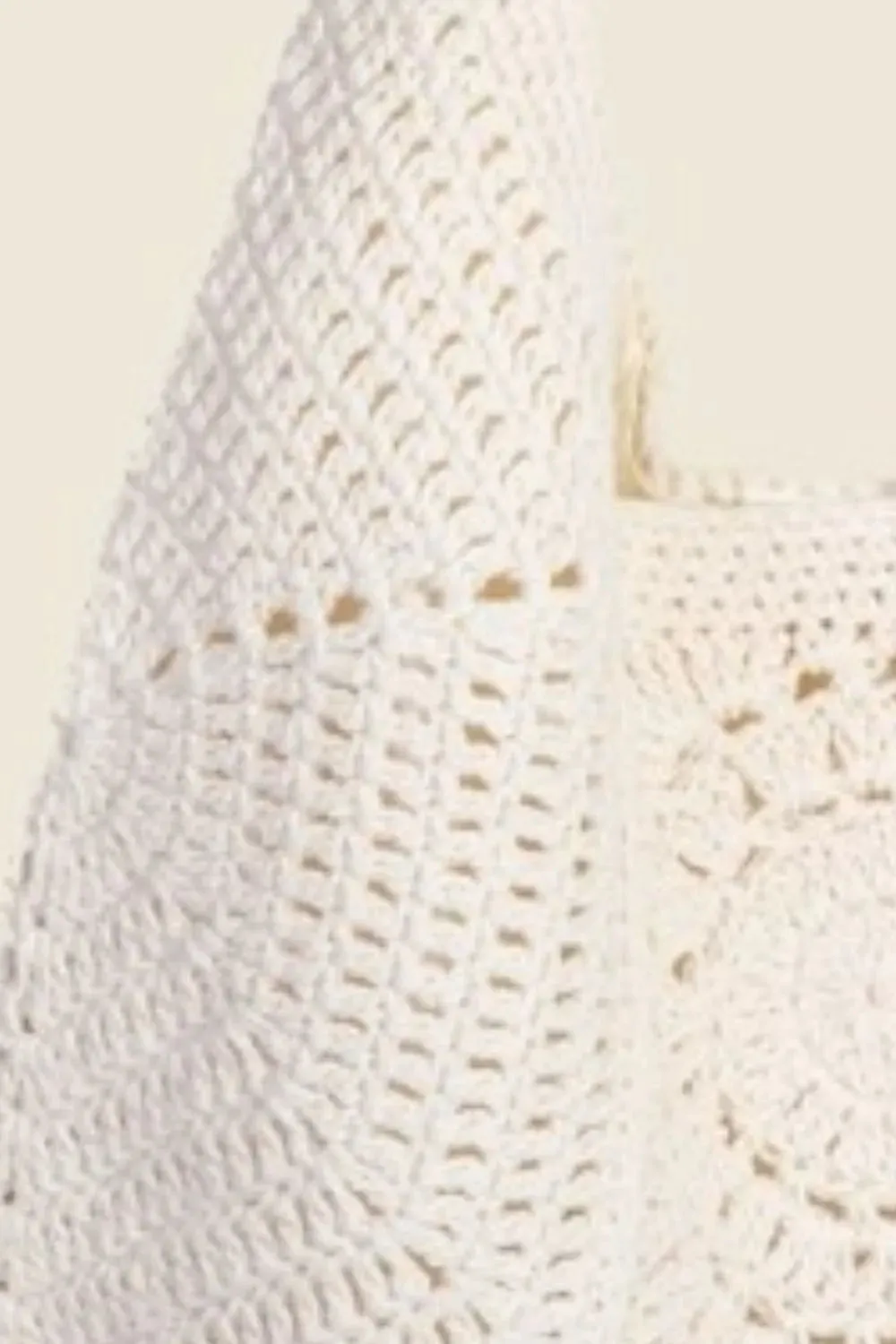 Braided Panels Shoulder Tote Bag