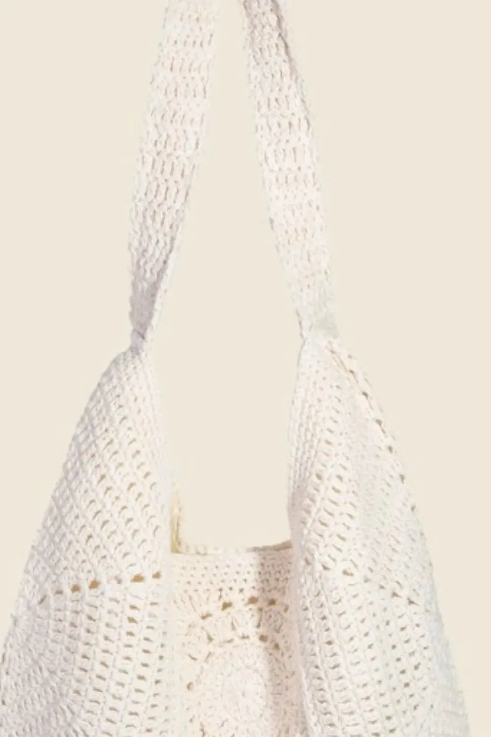 Braided Panels Shoulder Tote Bag