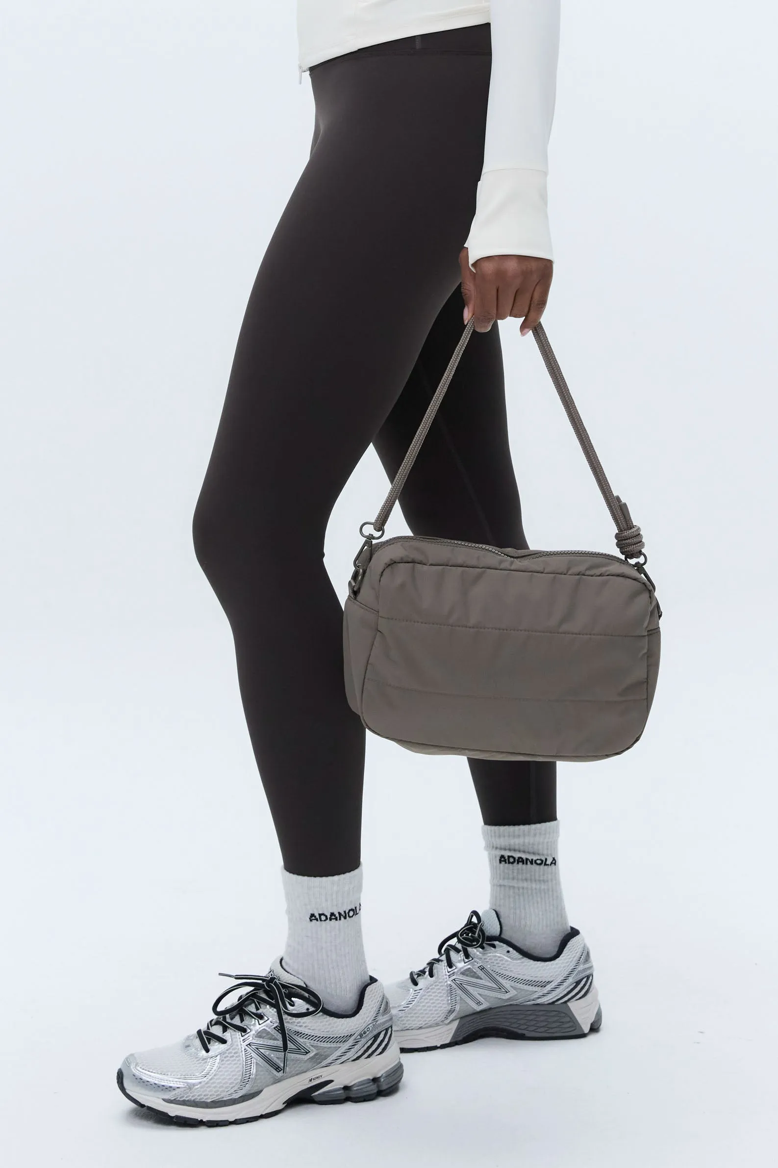 Branded Multi-Strap Bag - Taupe