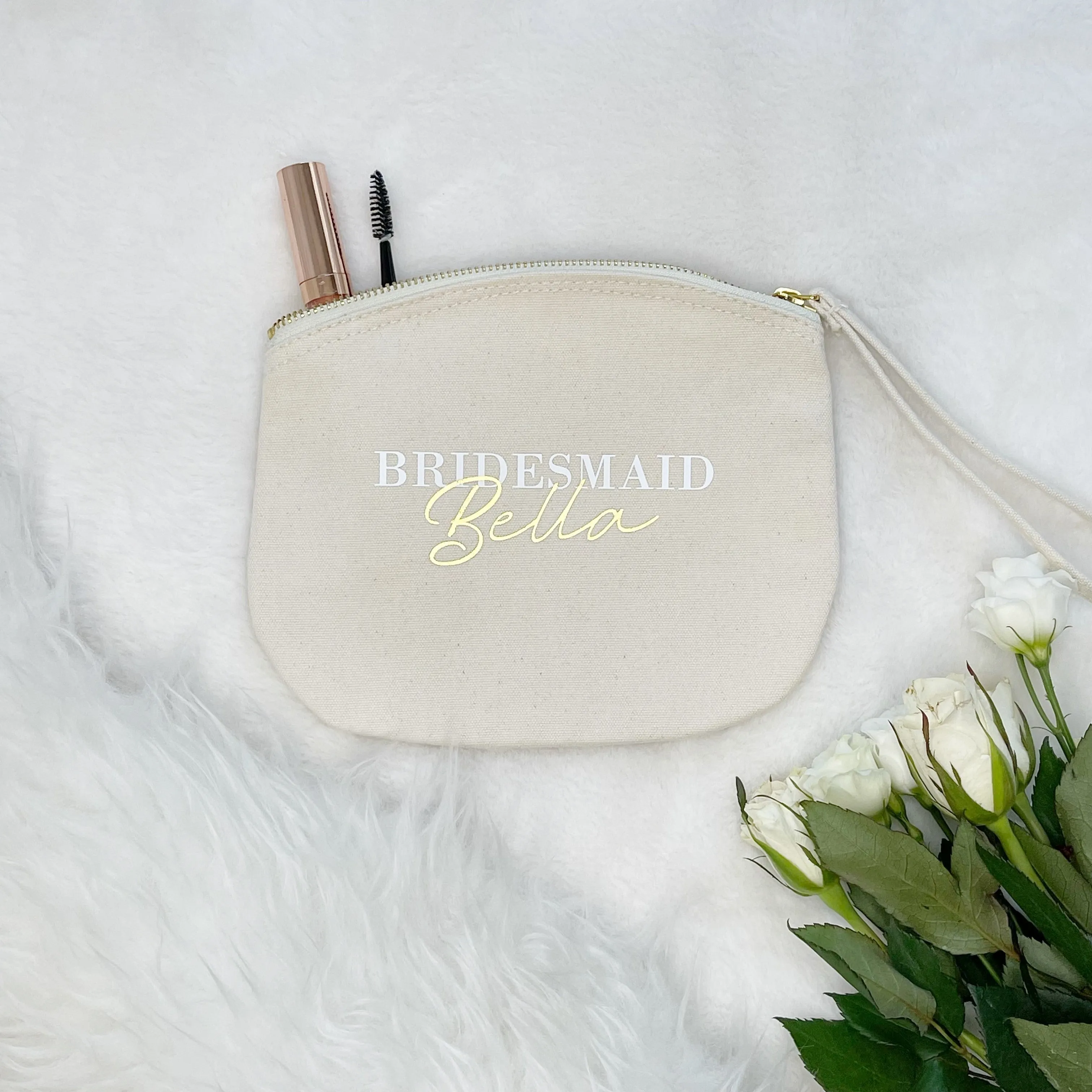 Bridesmaid Personalised Wedding Make Up Bag