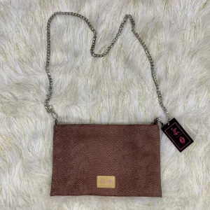 Brown Cobra MakeUp Junkie Crossbody Bag
