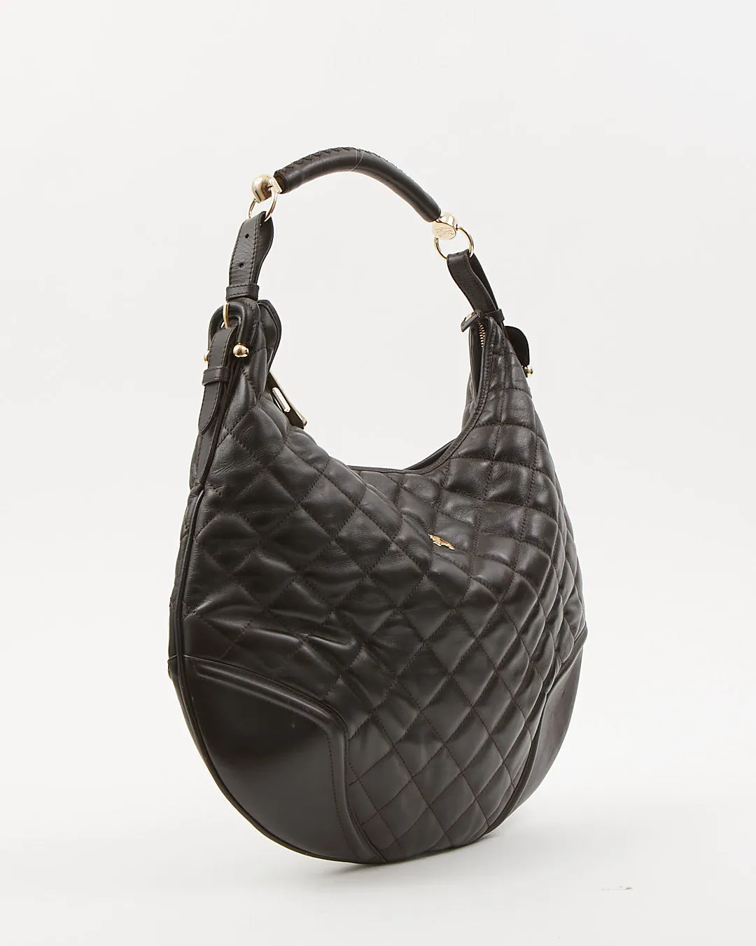 Burberry Brown Leather Quilted Shoulder Bag