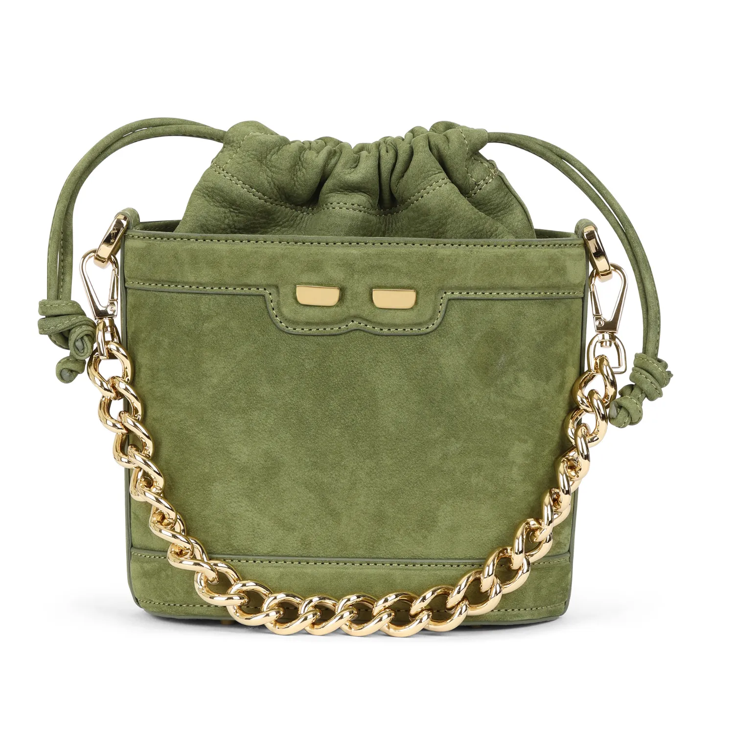 Byrd Bucket in Olive Nubuck