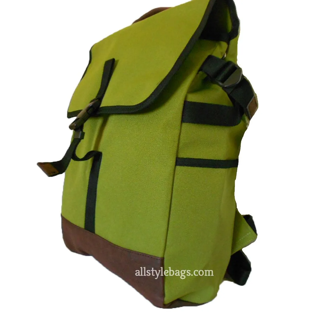 Canvas school L backpack Bag pockets I Pad laptop form orange sport Blanc Belt