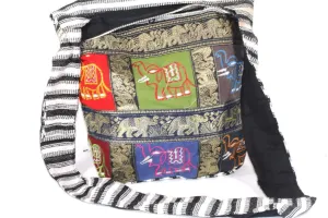 Carousel Of Elephants Jhola Sling Bag
