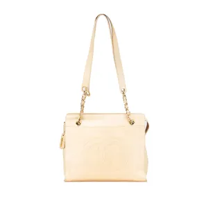 CC Lambskin Chain Tote