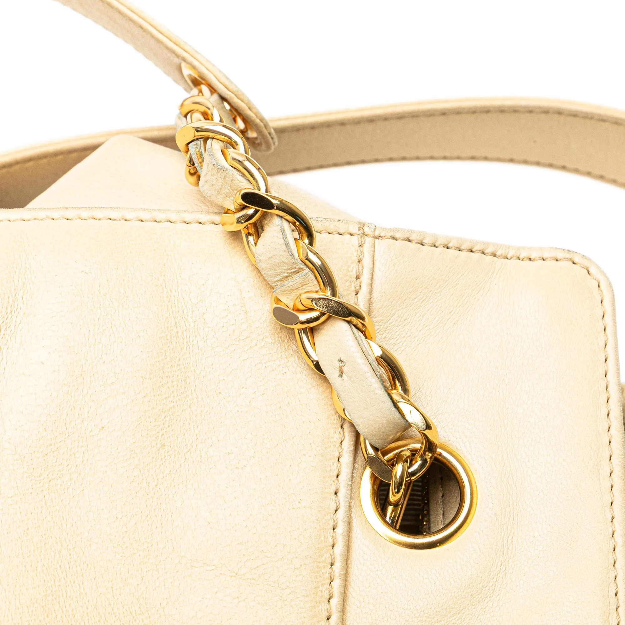 CC Lambskin Chain Tote