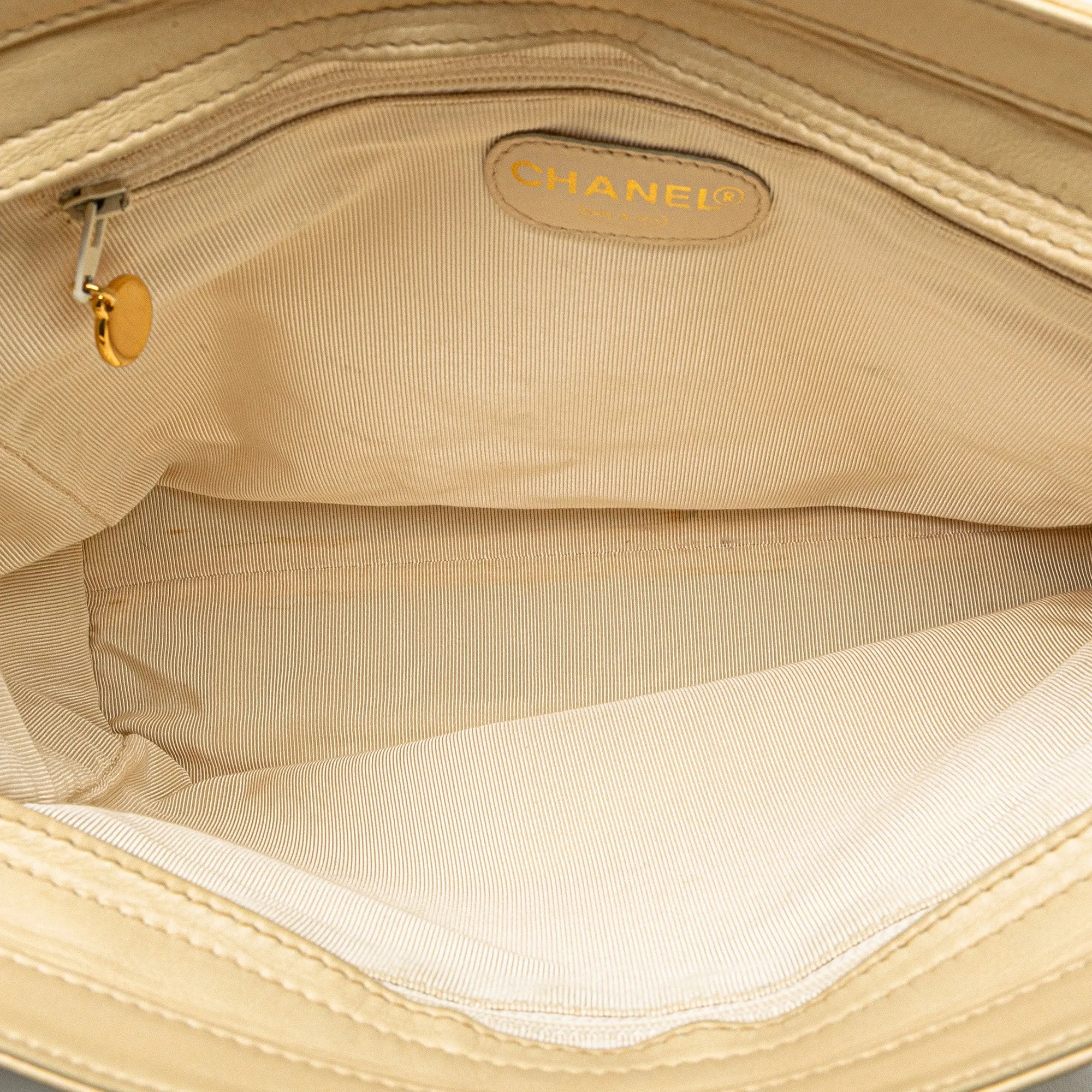 CC Lambskin Chain Tote
