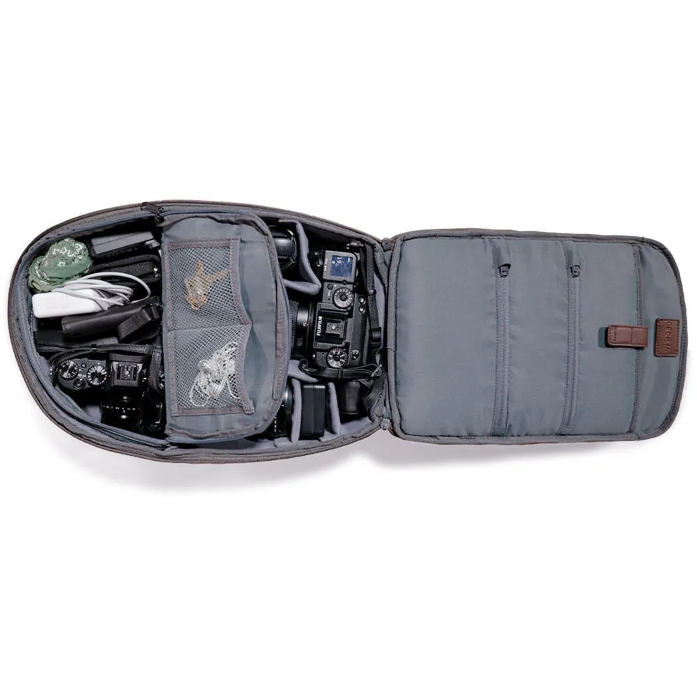 Cecilia Gallery Humboldt 14L Camera and 13" Laptop Backpack | Chestnut, Leather