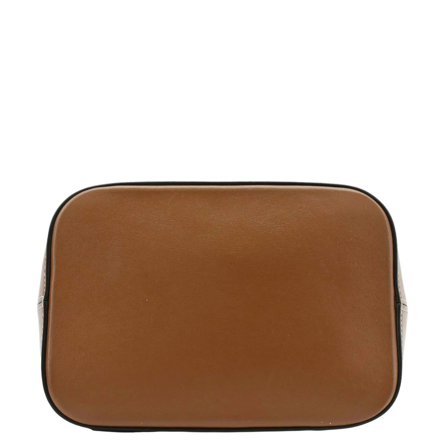 Celine Cuir Triomphe Small Calfskin Leather Bucket Crossbody Bag Tan