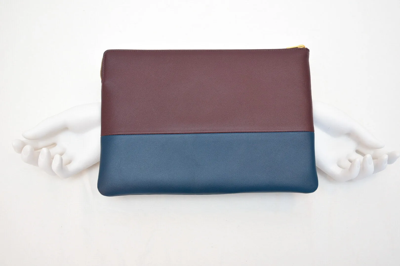 Celine Lambskin Bicolor Solo Clutch