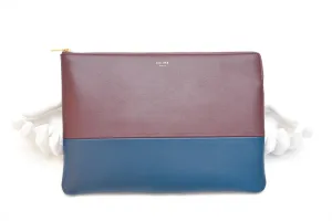 Celine Lambskin Bicolor Solo Clutch