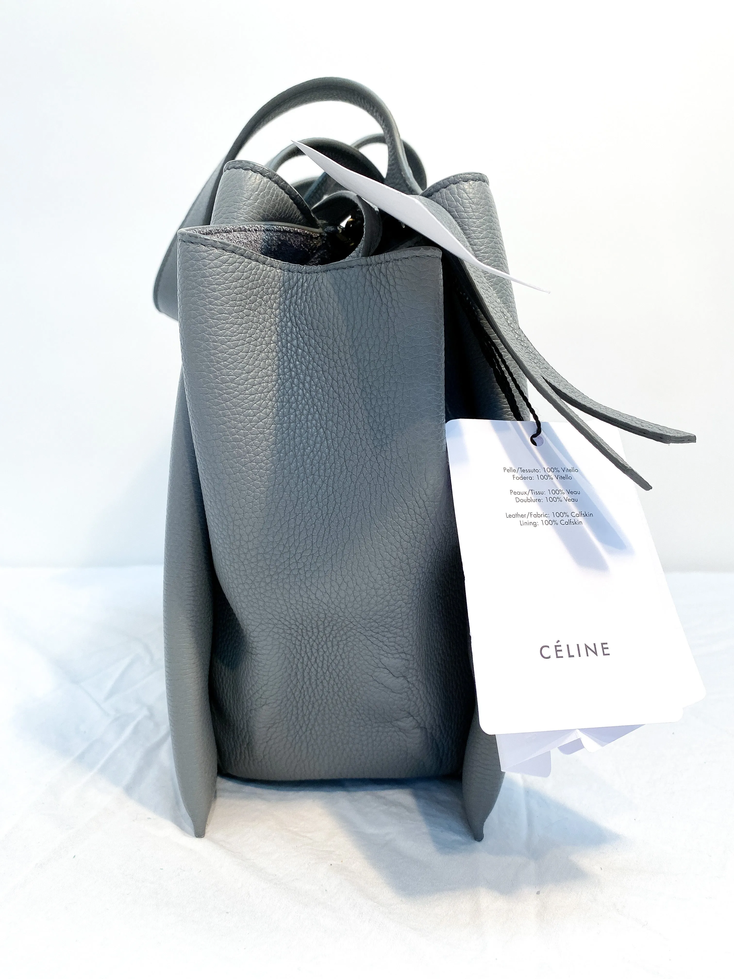 Celine Paris Grey Tri Fold Shoulder Bag