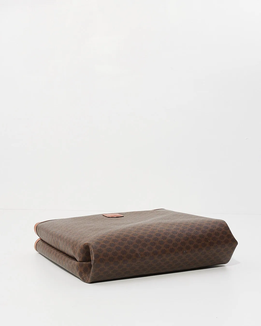 Celine Vintage Brown Monogram Print Tote Bag