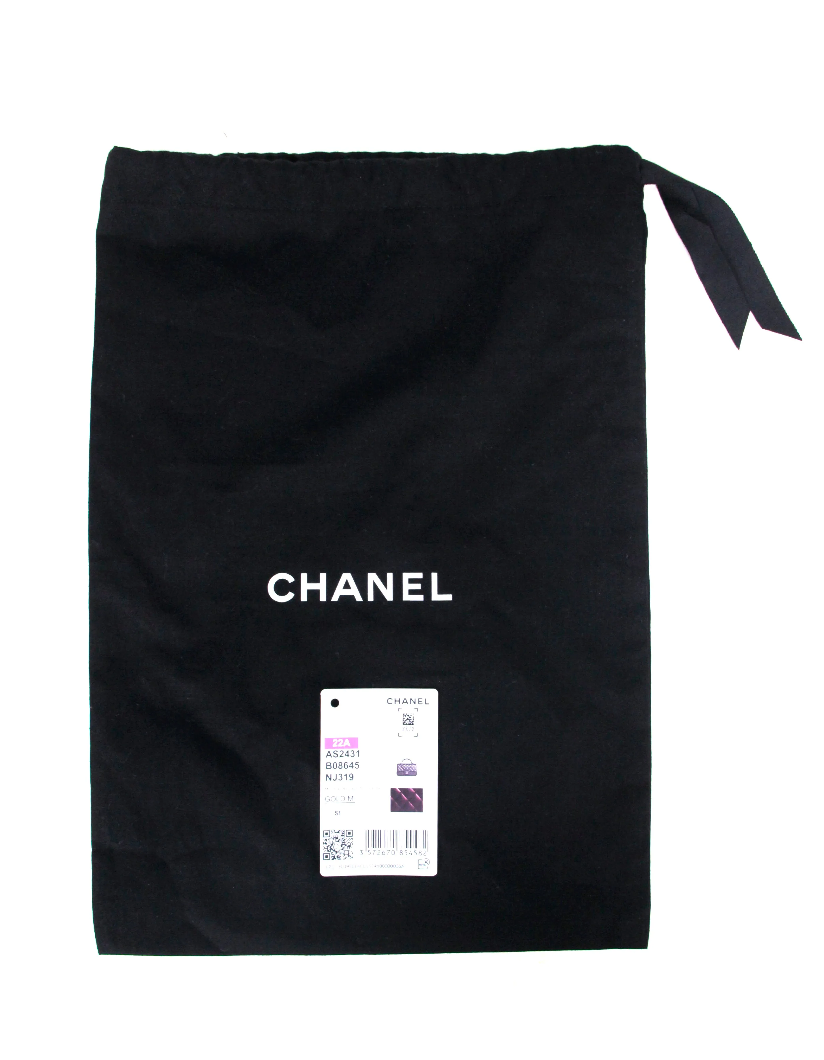 Chanel 2022 Iridescent Burgundy Lambskin Quilted Mini Top Handle Rectangular Flap Bag
