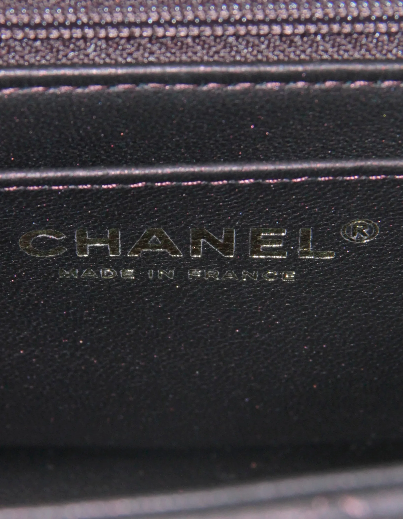 Chanel 2022 Iridescent Burgundy Lambskin Quilted Mini Top Handle Rectangular Flap Bag