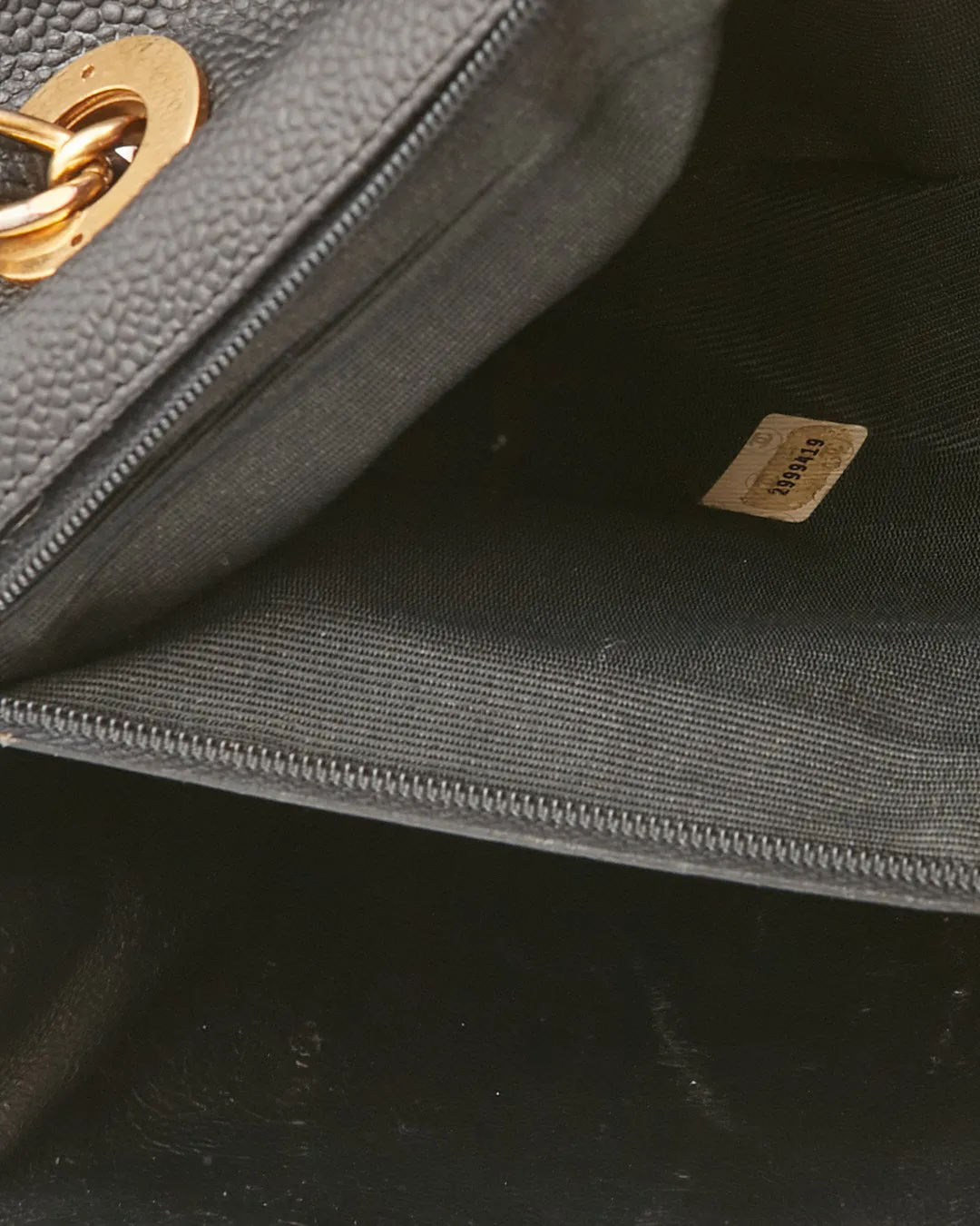 Chanel Black Vintage Caviar Vertical XL Jumbo Flap Bag
