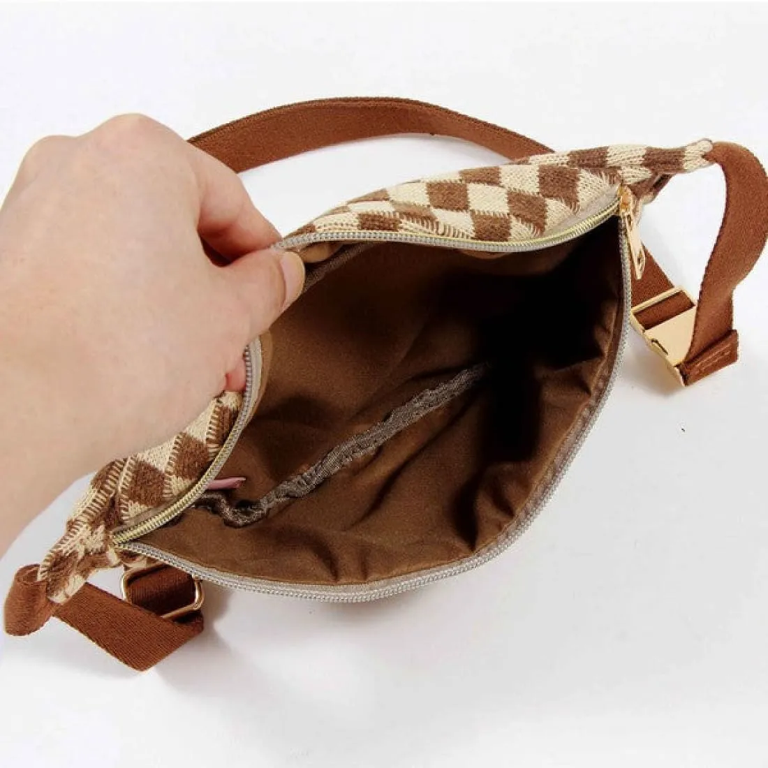 Check Yourself Belt Sling Crossbody Bag