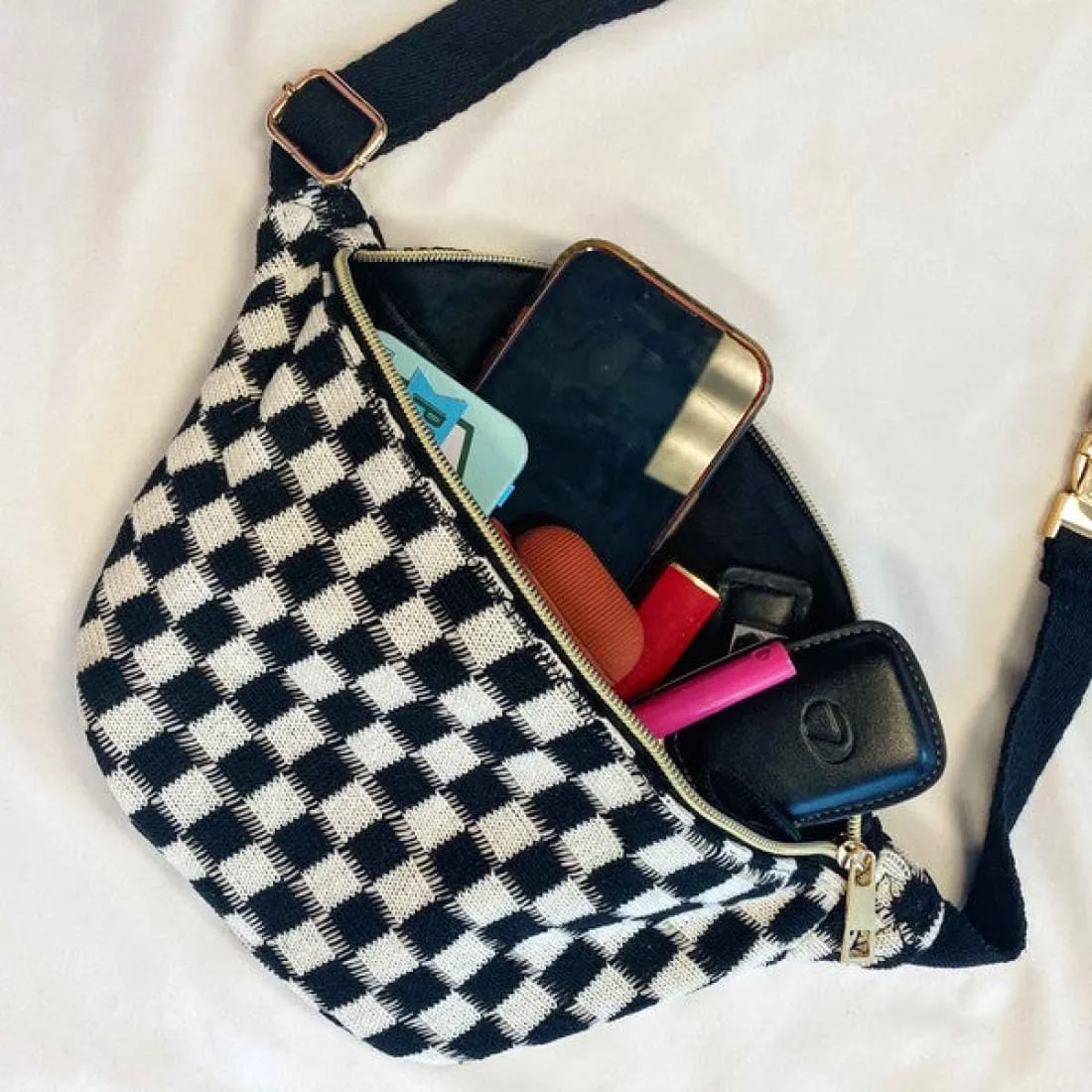 Check Yourself Belt Sling Crossbody Bag