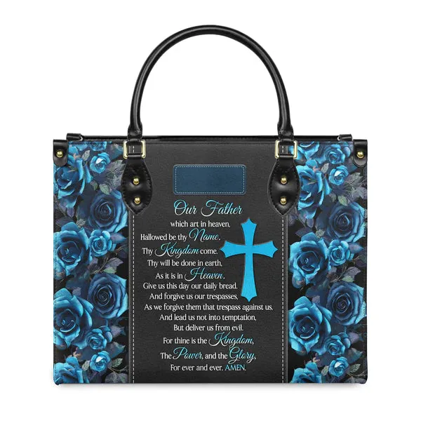 Christianart Designer Handbags, Our Father, Personalized Gifts, Gifts for Women.