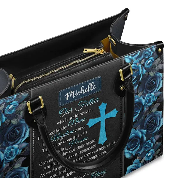 Christianart Designer Handbags, Our Father, Personalized Gifts, Gifts for Women.