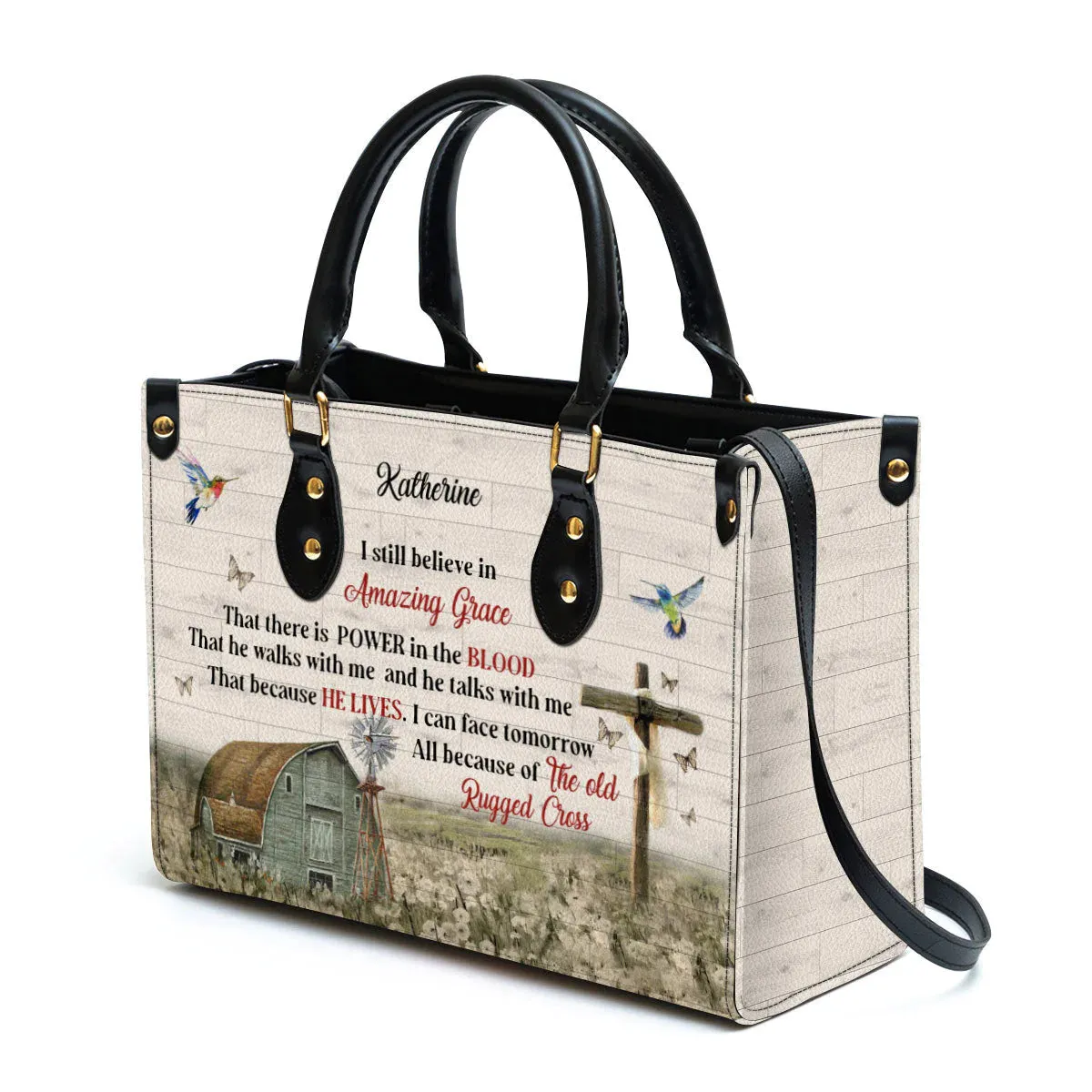 Christianart Handbag, I Still Believe In Amazing Grace, Personalized Gifts, Gifts for Women.