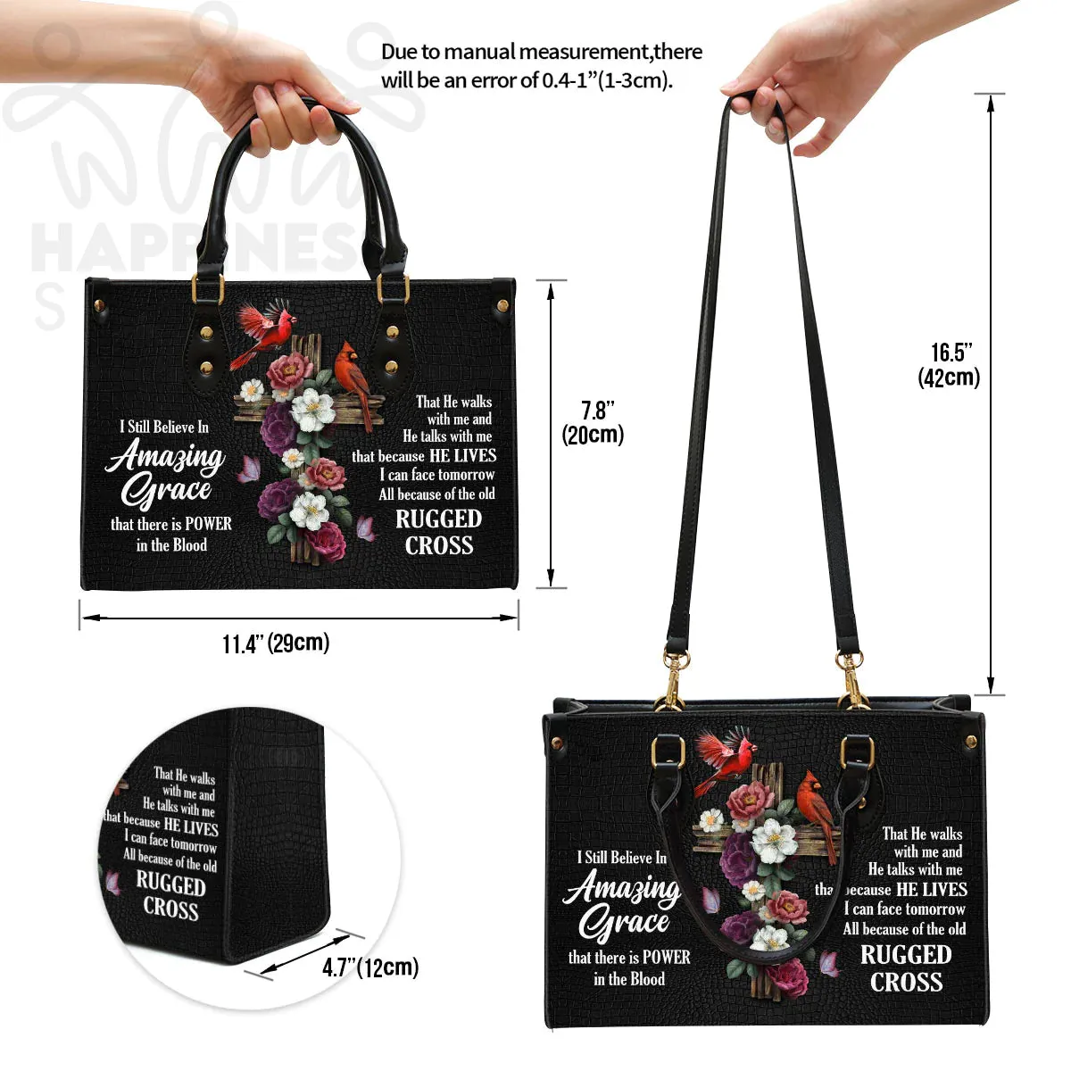 Christianart Handbag, Personalized Hand Bag, I Still Believe In Amazing Grace, Personalized Gifts, Gifts for Women.