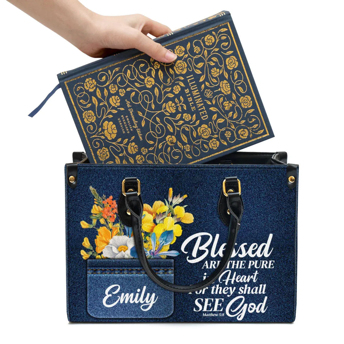 Christianart Handbag, This Is The Day That The Lord Has Made, Personalized Gifts, Gifts for Women, Christmas Gift.