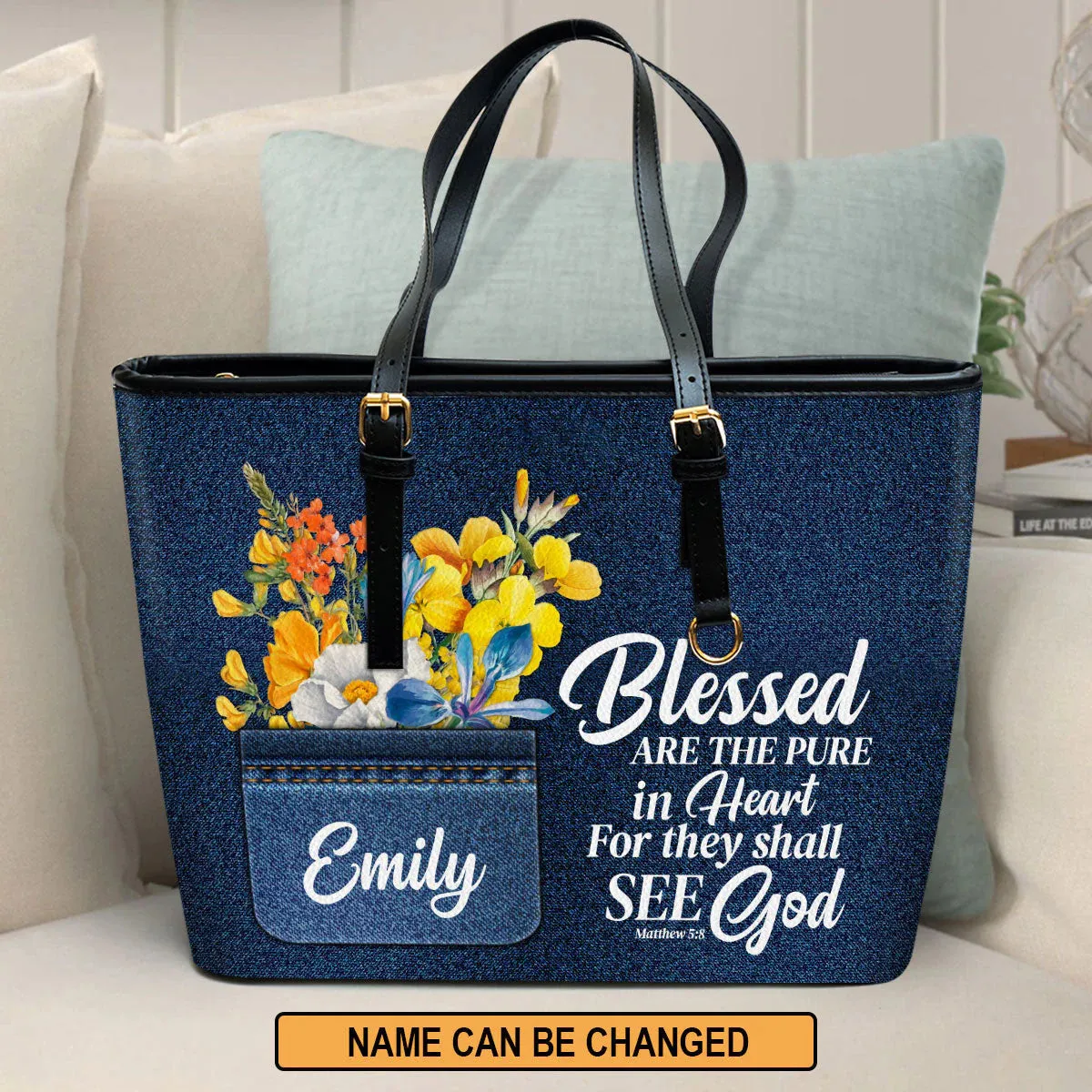Christianart Handbag, This Is The Day That The Lord Has Made, Personalized Gifts, Gifts for Women, Christmas Gift.